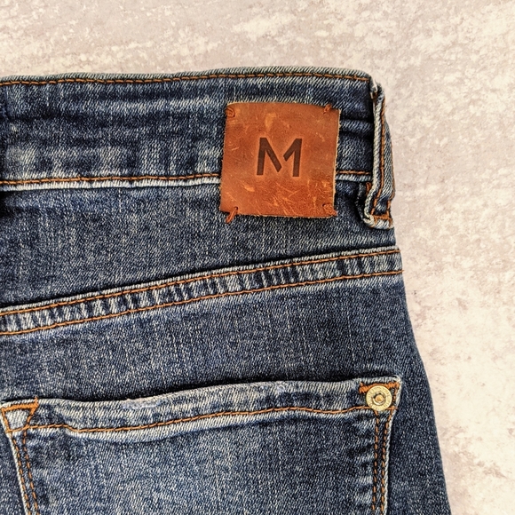 Mango High Waist Straight Leg Distressed Jeans 24 - Picture 9 of 14